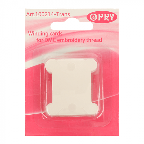 Opry plastic wikkelkaarten (transparant) - 20 stuks